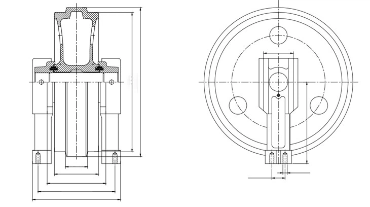 E345/CAT345 IDLER